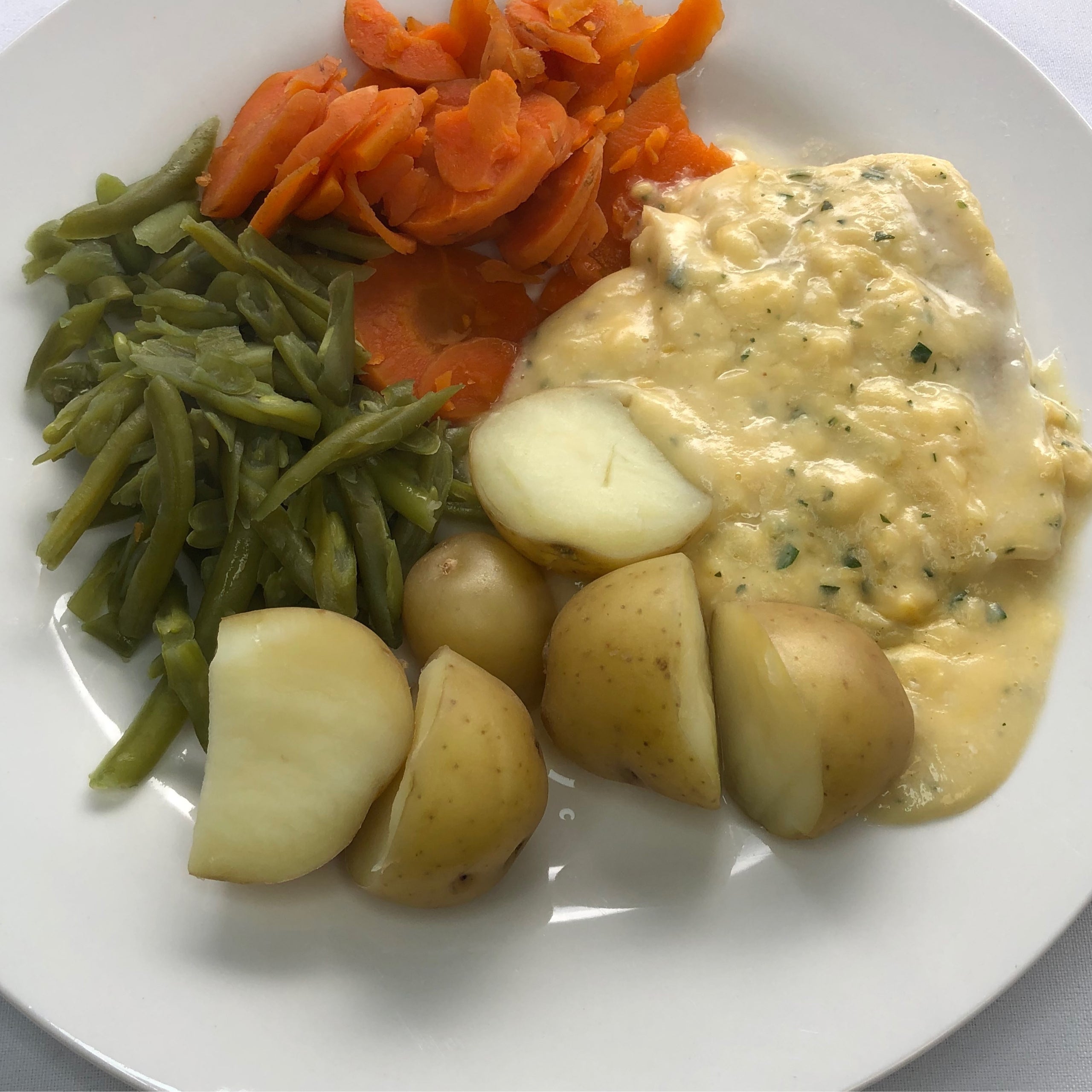 Fish in Butter Sauce Stanbury Cottage Meals on Wheels