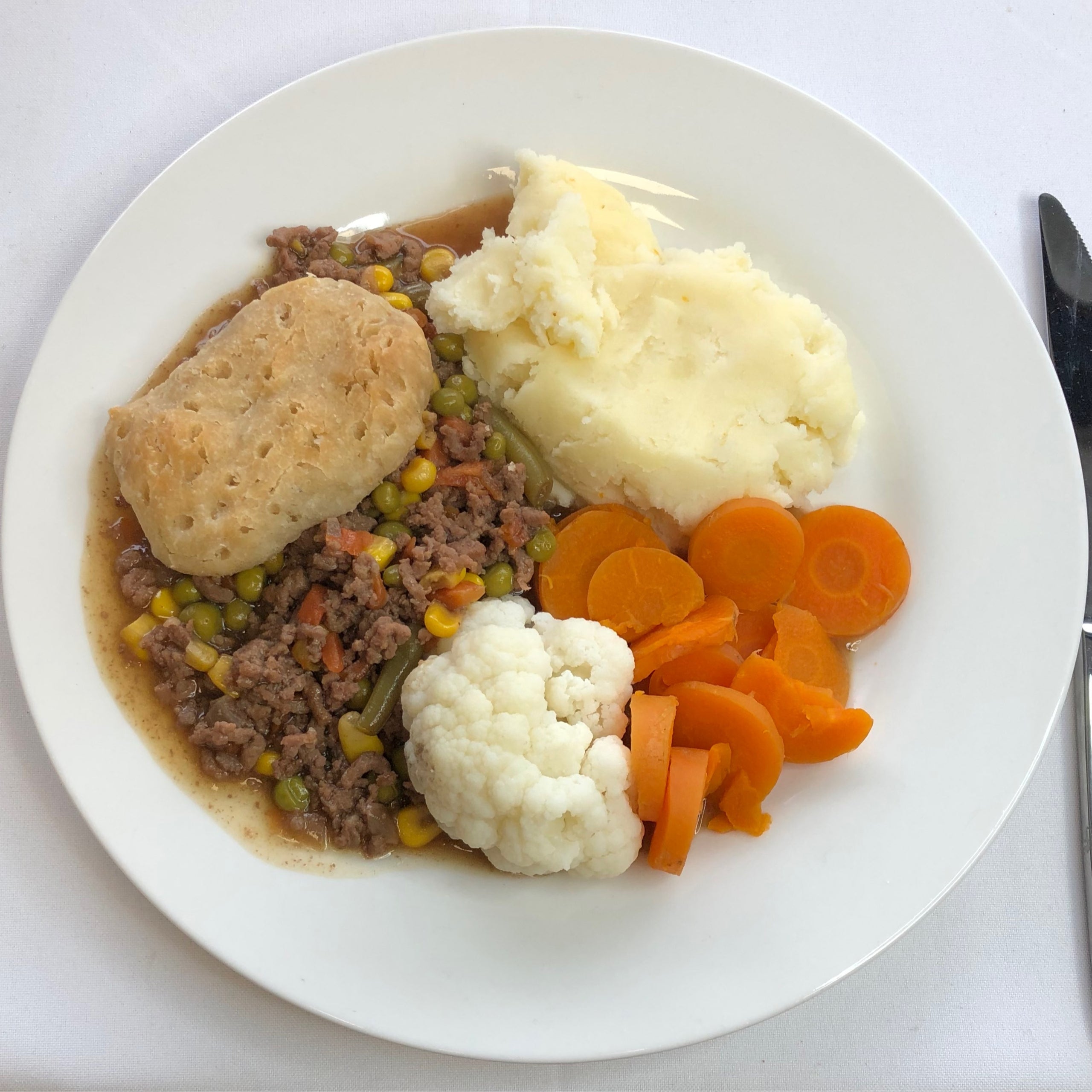 Minced Beef & Suet Cobbler Stanbury Cottage Meals on Wheels